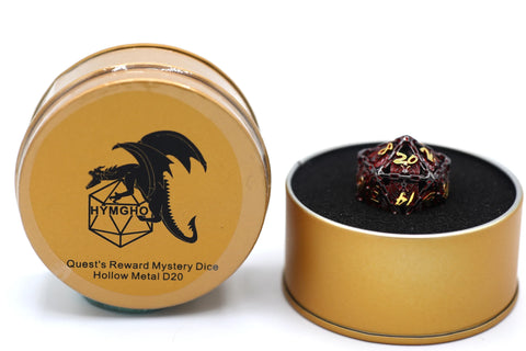 Quest's Reward Mystery Dice - Hollow Metal D20s