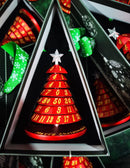 Aluminum Christmas Tree 7 Dice Set - Candy Apple Red