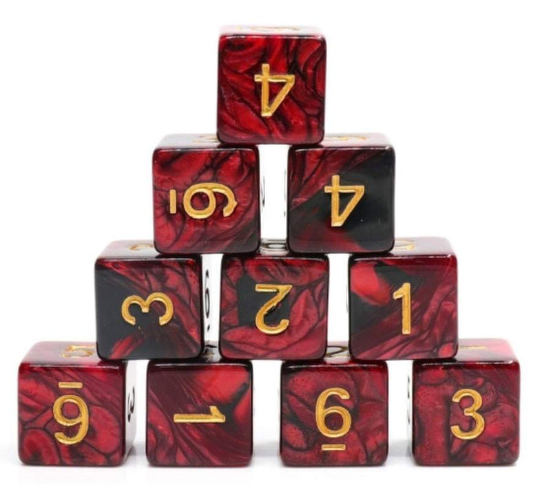 Resin 12 d6 Set - Jokers Wild