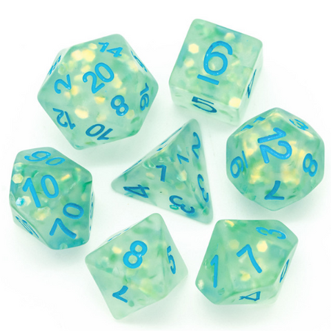 Resin RPG Dice Set - Komorebi