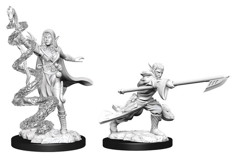 Magic the Gathering Unpainted Miniatures: Joraga Warcaller & Joraga Treespeaker (Elves)
