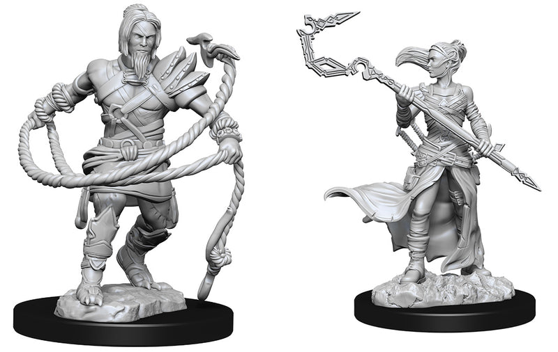 Magic the Gathering Unpainted Miniatures: Stoneforge Mystic & Kor Hookmaster (Fighter, Rogue, Wizard)