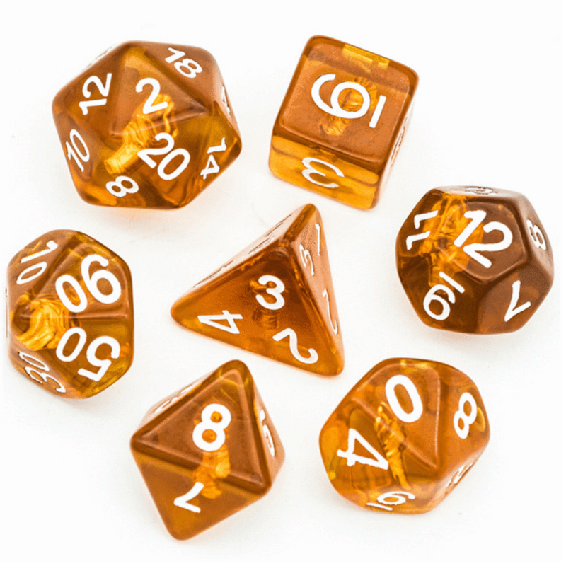 Resin RPG Dice Set - Monk's Fist Class