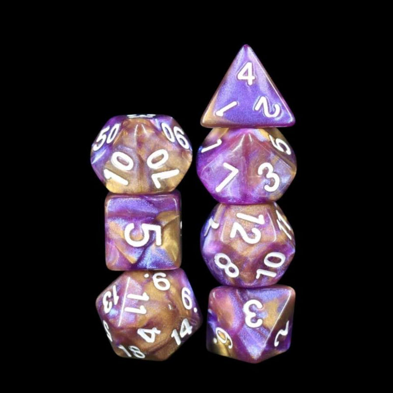 Resin RPG Dice Set - Puce