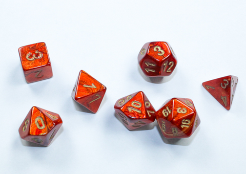 Mini 7 Set: Scarab - Scarlet/ Gold