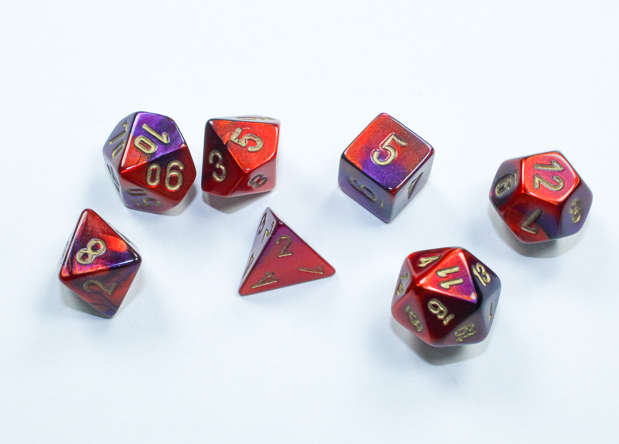 Mini 7 Set: Gemini - Purple Red/ Gold