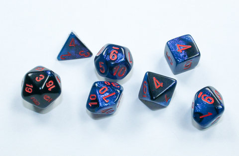 Mini 7 Set: Gemini - Black Starlight/ Red