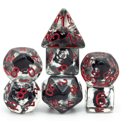 Resin RPG Dice Set - Vampire Bats