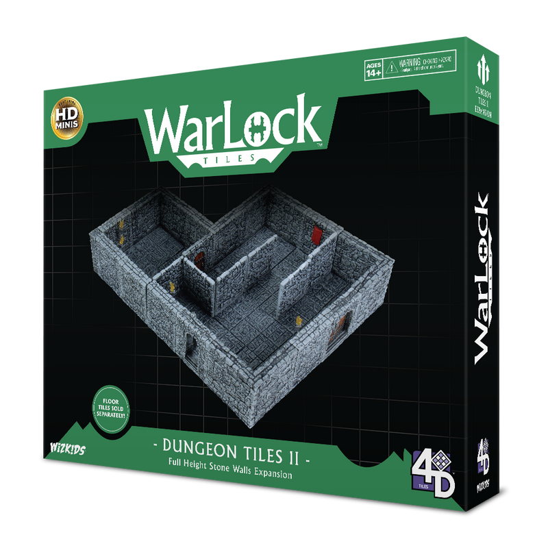WarLock Tiles: Dungeon Tiles II - Full Height Stone Walls Expansion