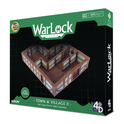 WarLock Tiles: Town & Village II - Full Height Plaster Walls Expansion