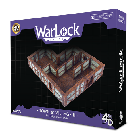 WarLock Tiles: Town & Village II - Full Height Plaster Walls