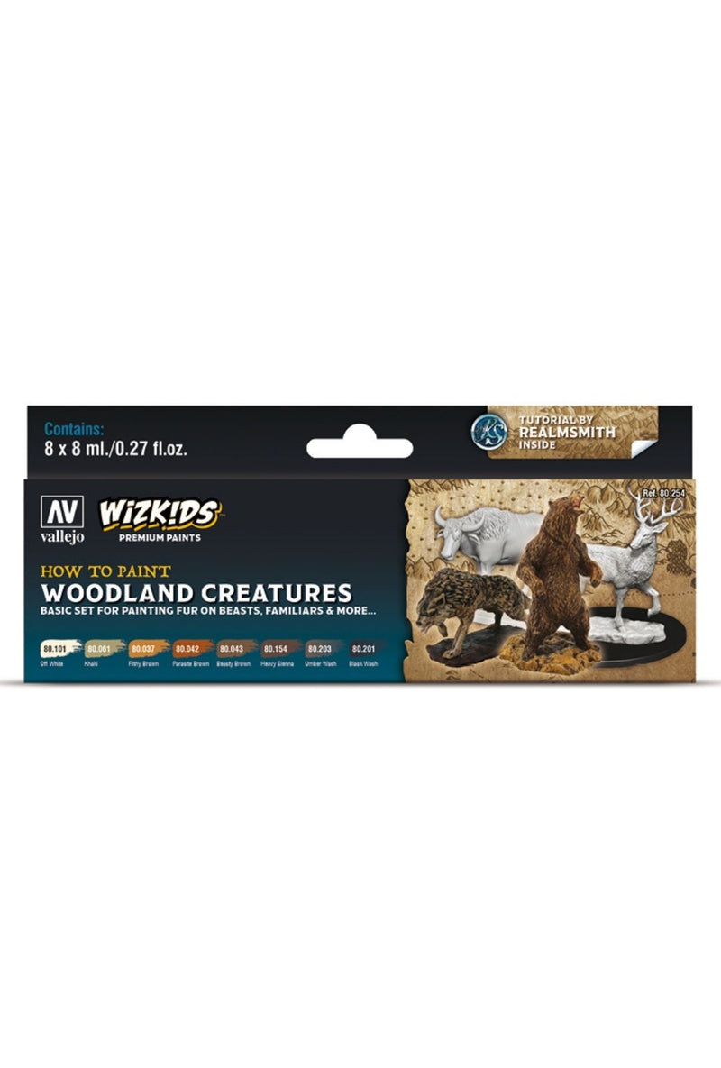 Wizkids Paint Set: Woodland Creatures (8 colors)