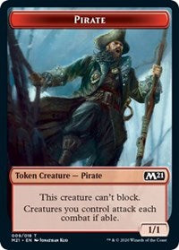 Pirate // Treasure Double-sided Token [Core Set 2021 Tokens]