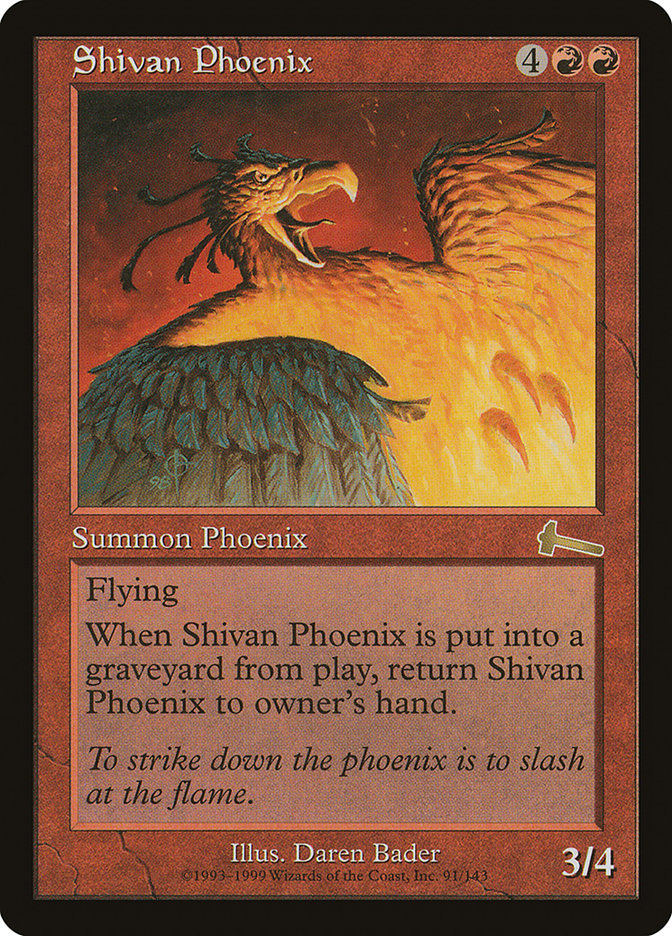 Shivan Phoenix [Urza's Legacy], MTG Single - Gamers Grove