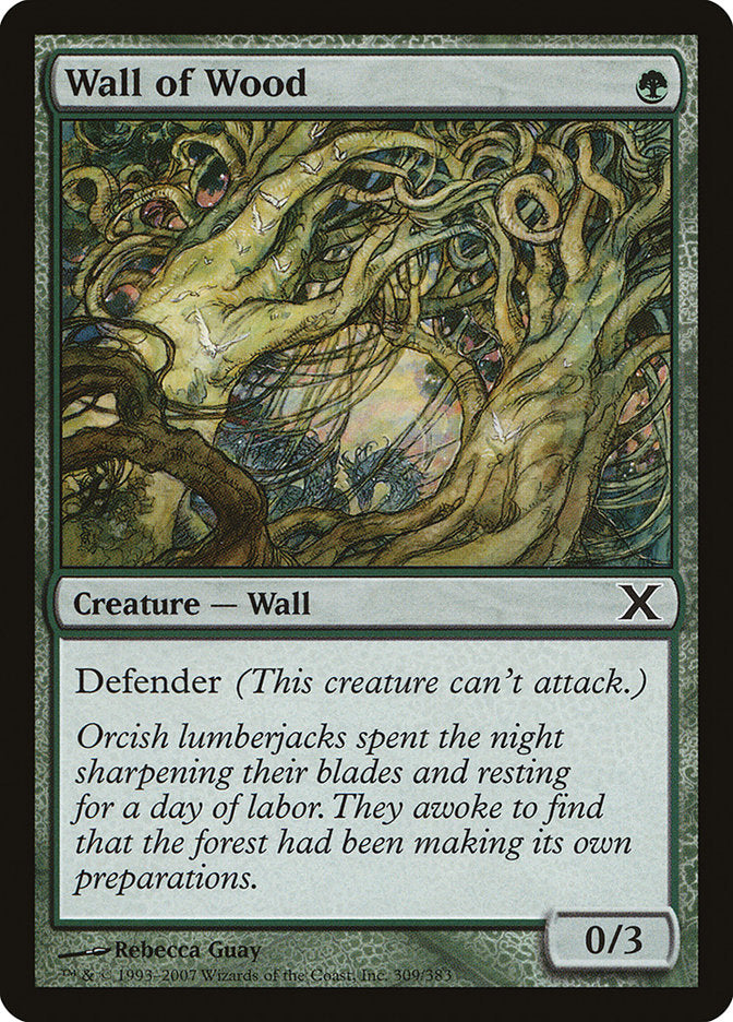 Wall of Wood [Tenth Edition], MTG Single - Gamers Grove