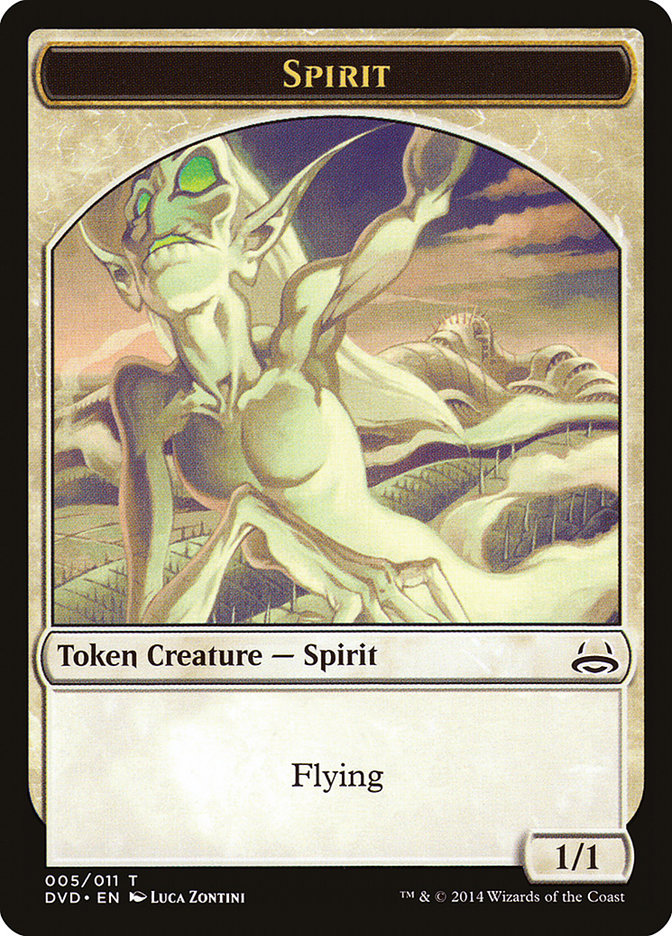 Spirit Token (Divine vs. Demonic) [Duel Decks Anthology Tokens], MTG Single - Gamers Grove