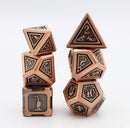 18mm Metal Polyhedral Dice Set - Alchemist Copper
