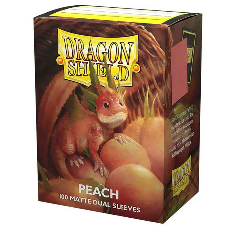 Dragon Shield Sleeves: Matte Dual - Peach (100)