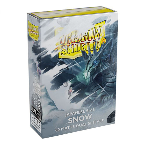 Dragon Shield Sleeves: Japanese DUAL- Matte Snow (60 ct.)