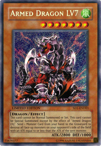 Armed Dragon Lv7 [SD1-ENDE1] Secret Rare