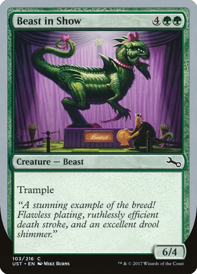 Beast in Show ("A stunning example...") [Unstable], MTG Single - Gamers Grove
