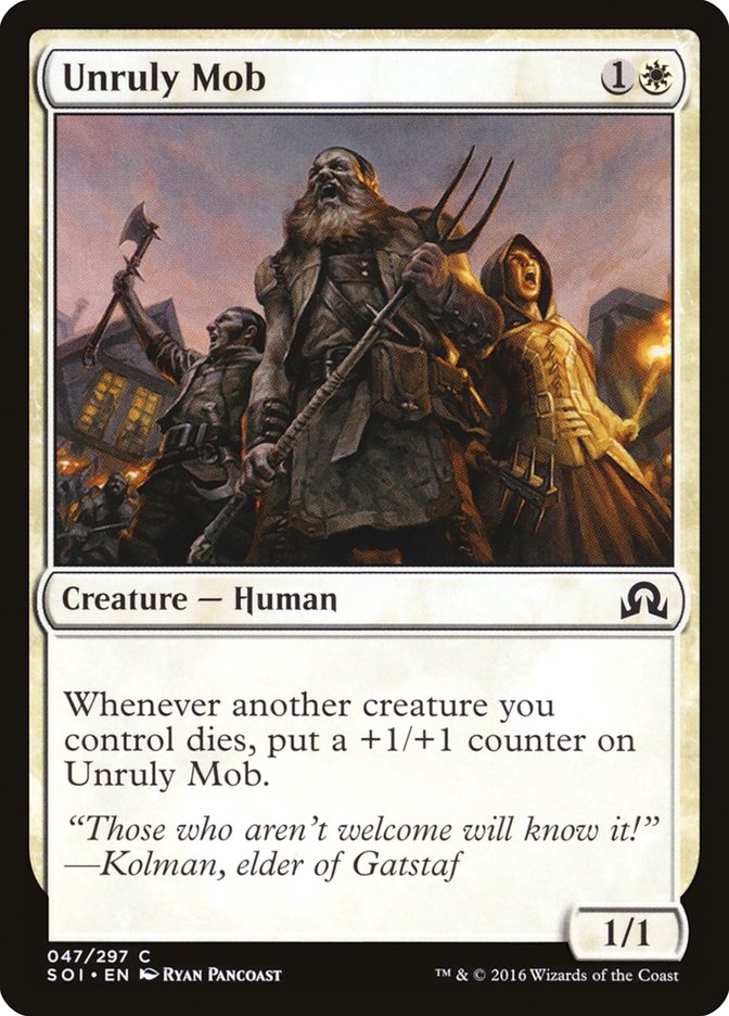 Unruly Mob [Shadows over Innistrad], MTG Single - Gamers Grove