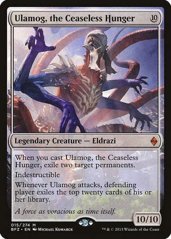 Ulamog, the Ceaseless Hunger [Battle for Zendikar], MTG Single - Gamers Grove