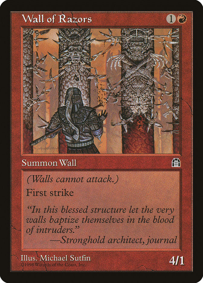 Wall of Razors [Stronghold], MTG Single - Gamers Grove