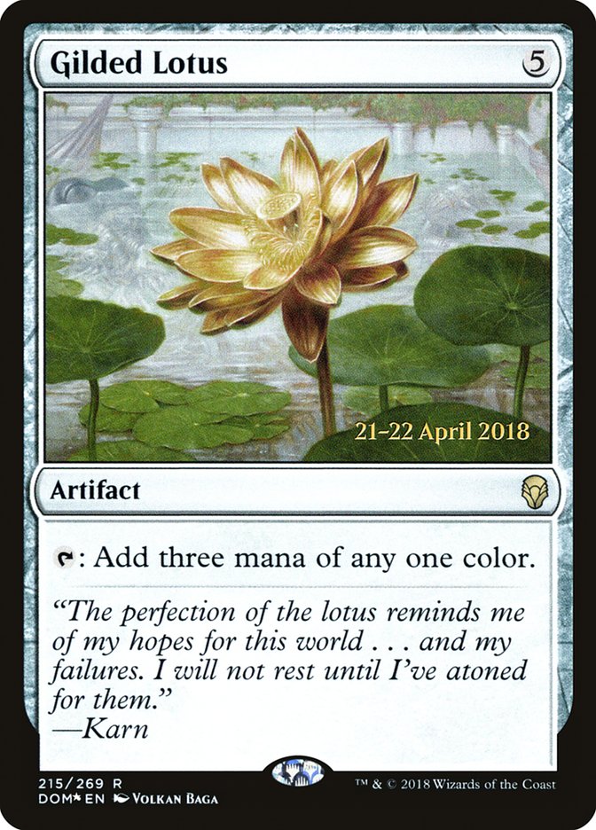Gilded Lotus  [Dominaria Prerelease Promos], MTG Single - Gamers Grove