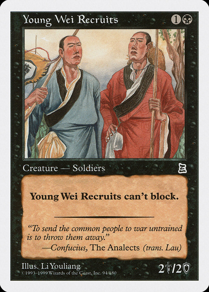 Young Wei Recruits [Portal Three Kingdoms], MTG Single - Gamers Grove