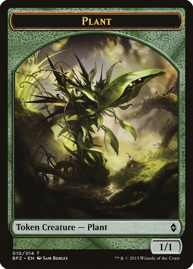 Plant [Battle for Zendikar Tokens], MTG Single - Gamers Grove