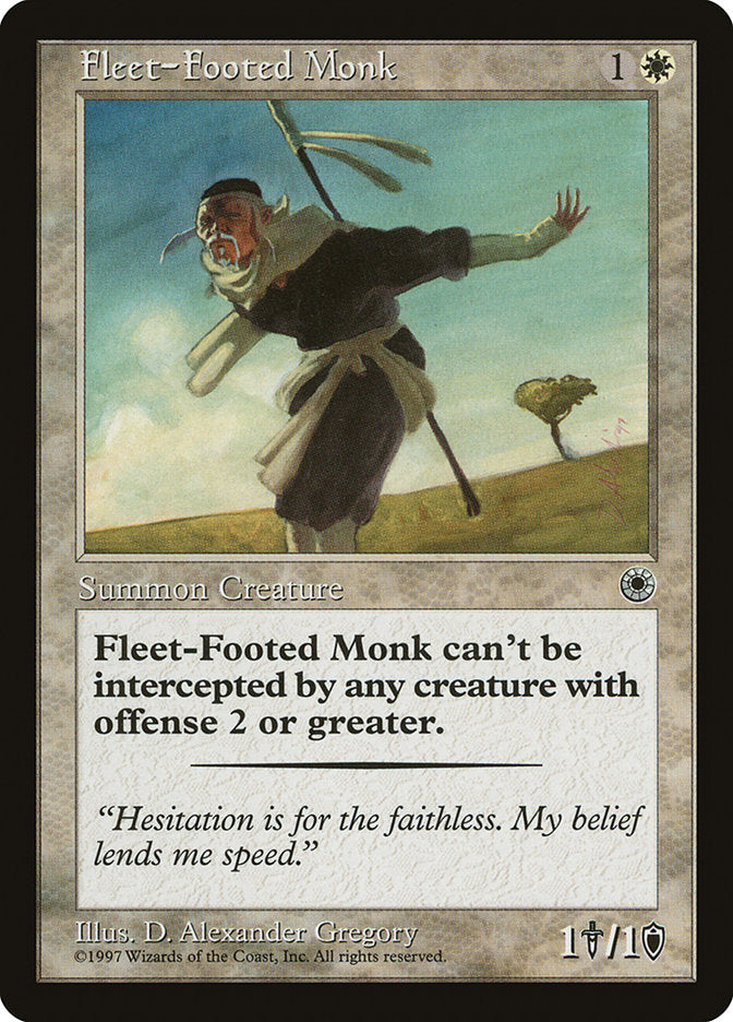 Fleet-Footed Monk [Portal], MTG Single - Gamers Grove