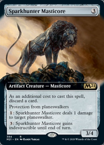 Sparkhunter Masticore (Extended Art) [Core Set 2021]