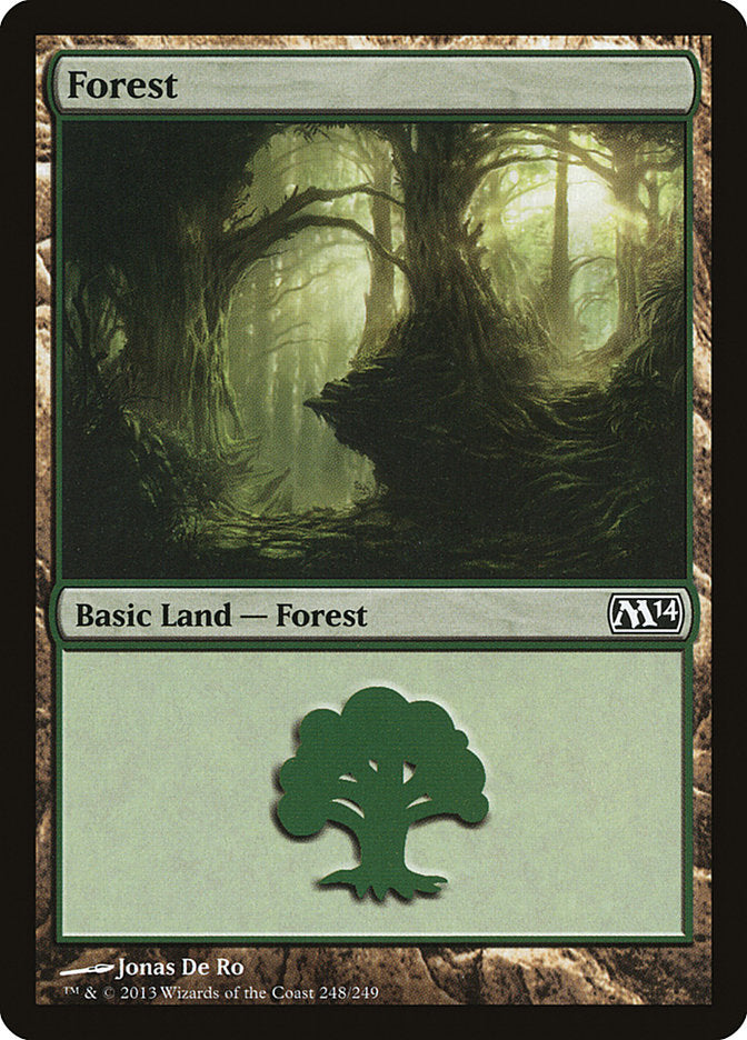 Forest (248) [Magic 2014], MTG Single - Gamers Grove