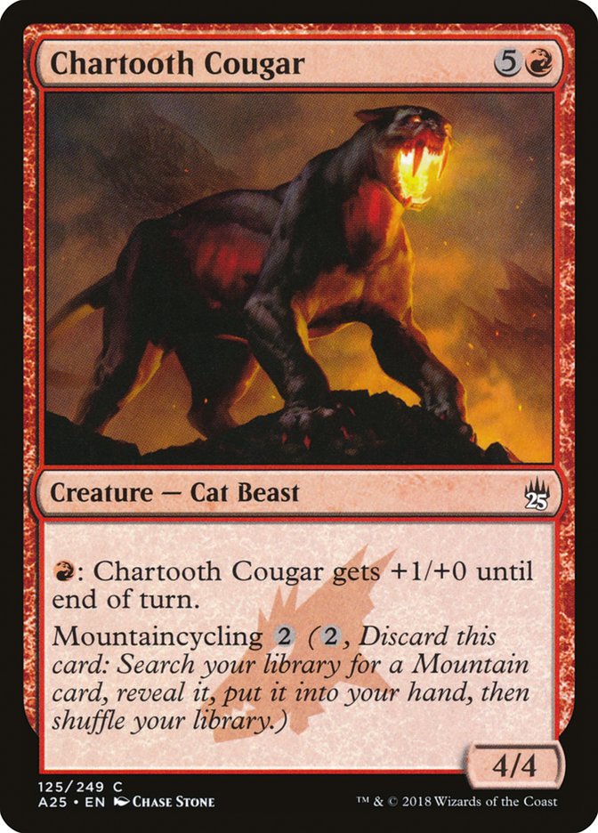 Chartooth Cougar [Masters 25], MTG Single - Gamers Grove