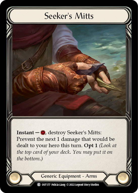 Seeker's Mitts [OUT177] (Outsiders)  Rainbow Foil