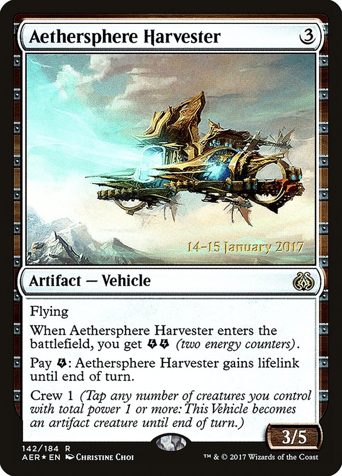 Aethersphere Harvester  [Aether Revolt Prerelease Promos], MTG Single - Gamers Grove