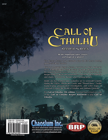 Call of Cthulhu RPG: Keeper Screen Pack (7th ed.)