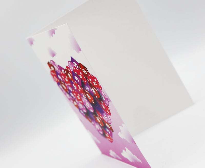 Valentines Day Card - Hearts in the Clouds
