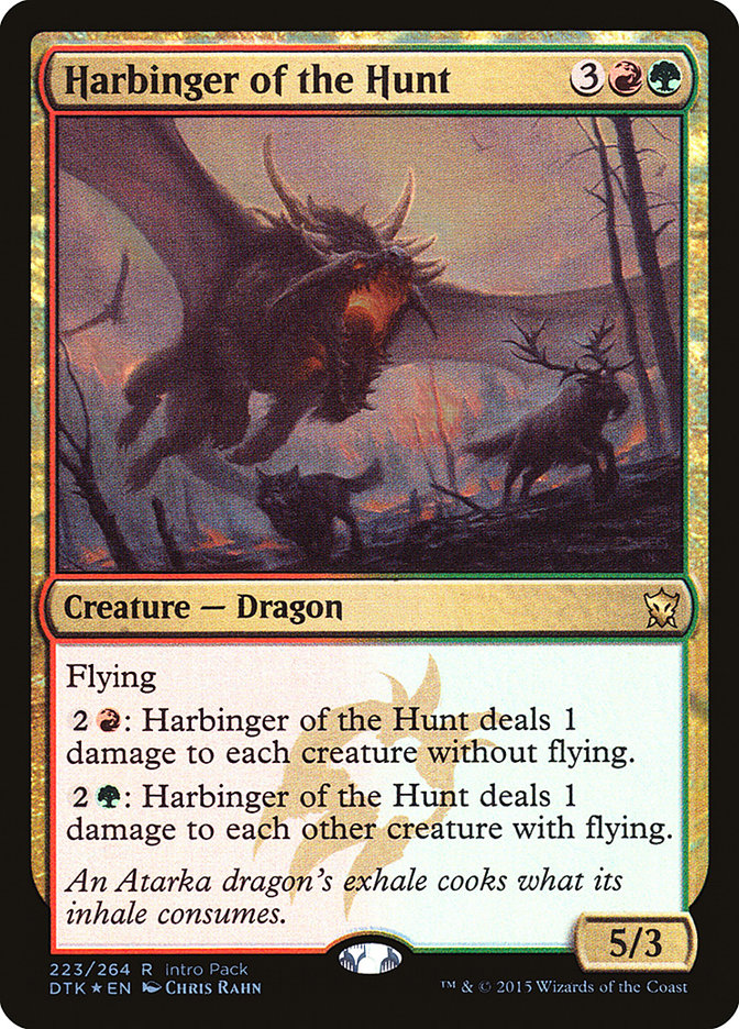 Harbinger of the Hunt (Intro Pack) [Dragons of Tarkir Promos], MTG Single - Gamers Grove