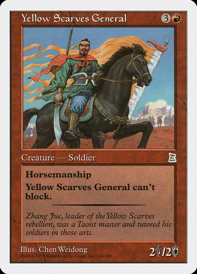 Yellow Scarves General [Portal Three Kingdoms], MTG Single - Gamers Grove