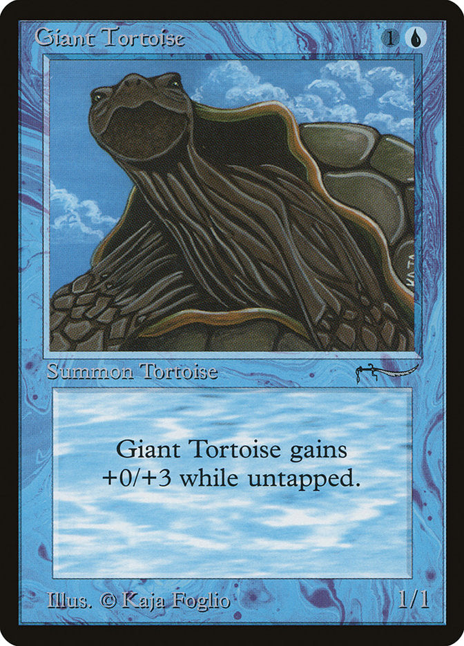 Giant Tortoise (Dark Mana Cost) [Arabian Nights], MTG Single - Gamers Grove
