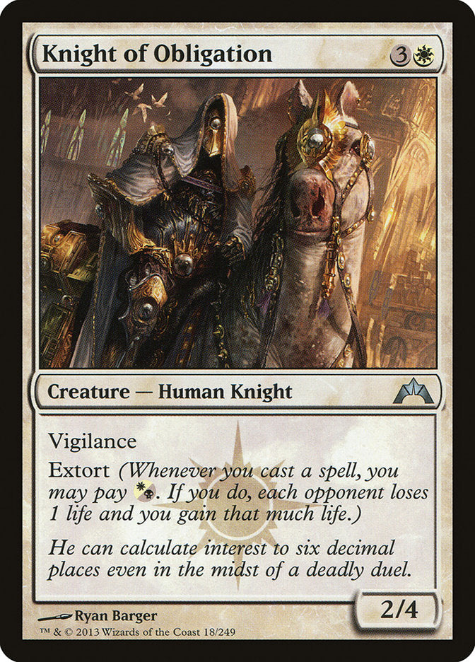 Knight of Obligation [Gatecrash], MTG Single - Gamers Grove