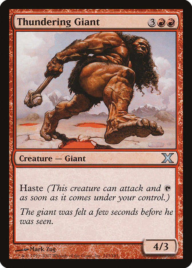 Thundering Giant [Tenth Edition], MTG Single - Gamers Grove