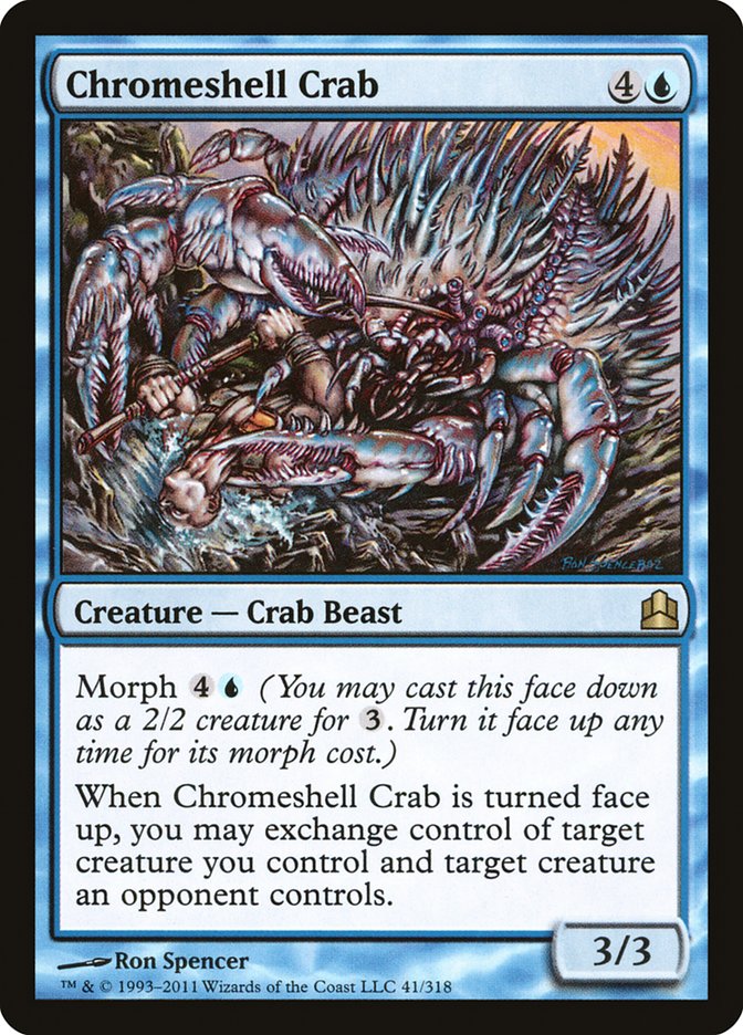 Chromeshell Crab [Commander 2011], MTG Single - Gamers Grove