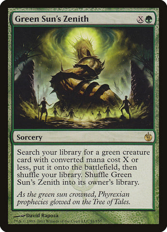 Green Sun's Zenith [Mirrodin Besieged], MTG Single - Gamers Grove