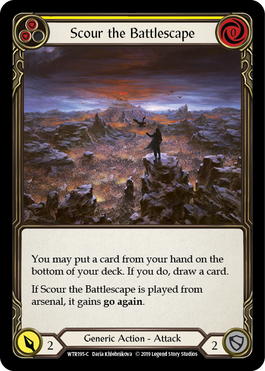 Scour the Battlescape (Yellow) [WTR195-C] Alpha Print Normal