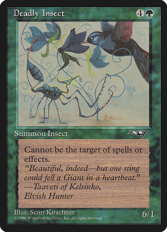 Deadly Insect (Bird Art) [Alliances], MTG Single - Gamers Grove