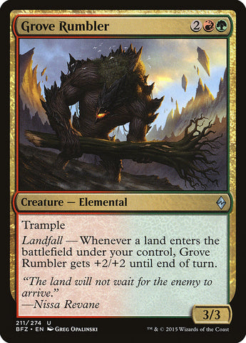 Grove Rumbler [Battle for Zendikar], MTG Single - Gamers Grove