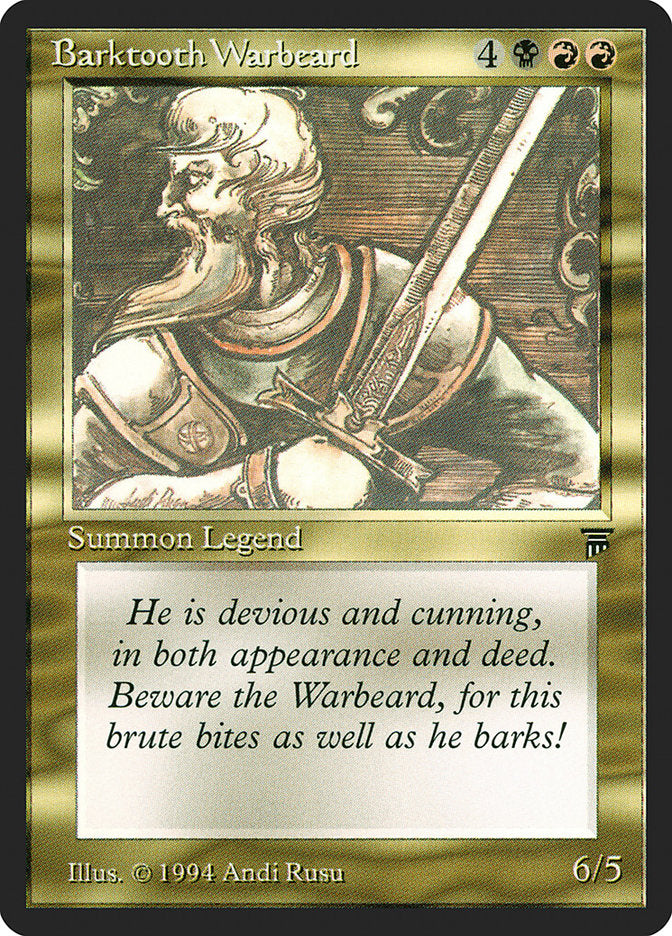 Barktooth Warbeard [Legends], MTG Single - Gamers Grove